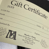 Gift Certificate - Shipping