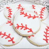 Baseball Fondant Cookie