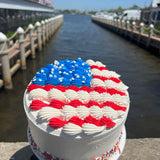 Buttercream Flag Cake