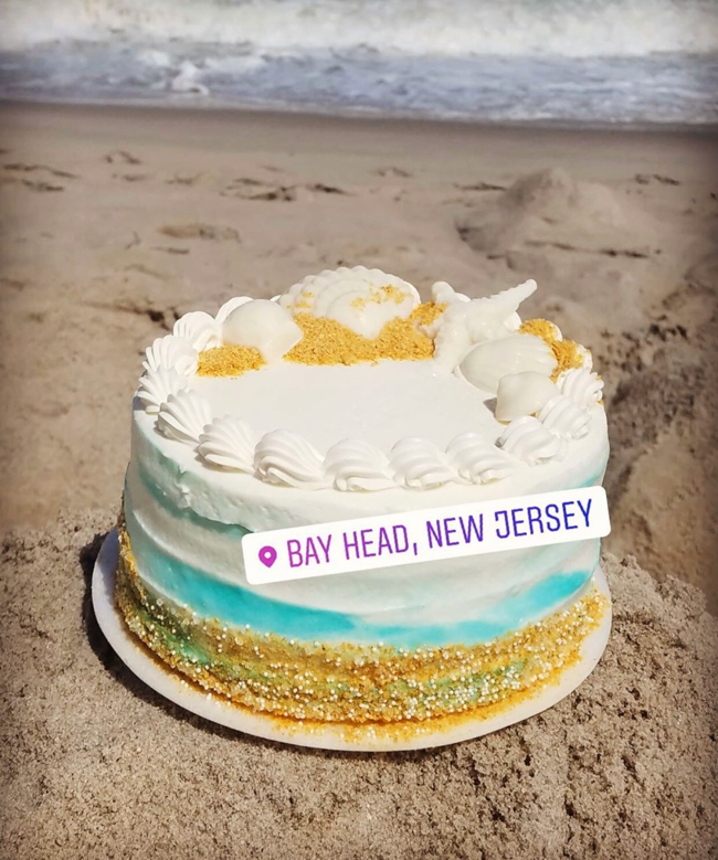 Rustic Beach Cake