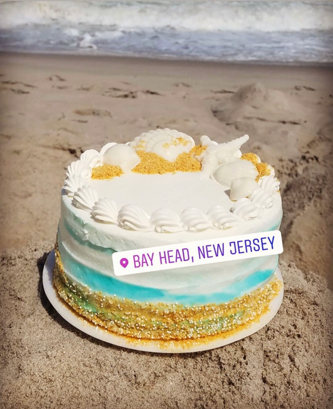 Rustic Beach Cake