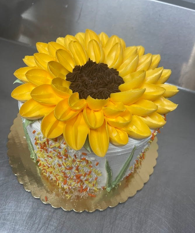 7" Sunflower Cake