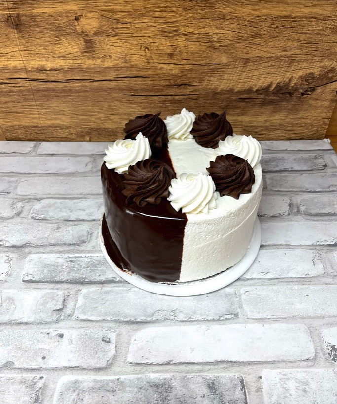 7" Half and Half Cake