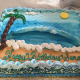 Custom Beach Cake