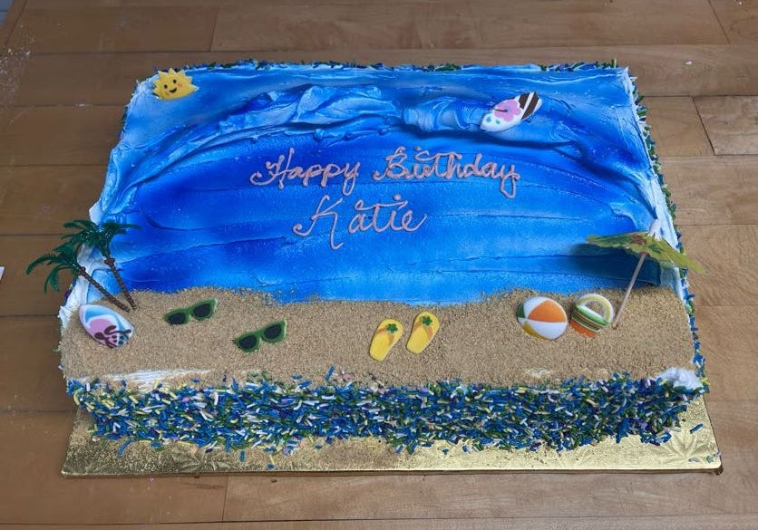 Custom Beach Cake
