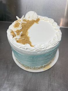 Custom Rustic Beach Cake