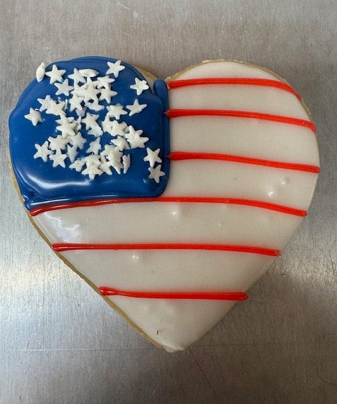 Fondant Flag Cookie