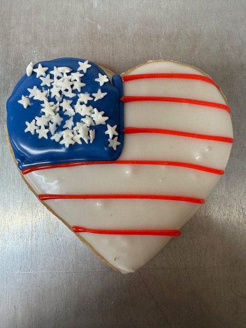 Fondant Flag Cookie