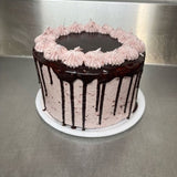 7" Dark Chocolate Raspberry Cake