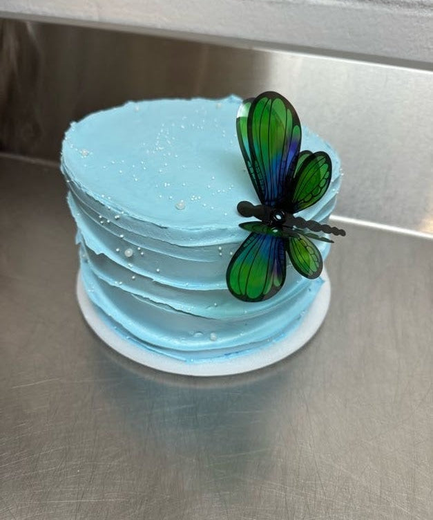 7" Dragonfly Cake